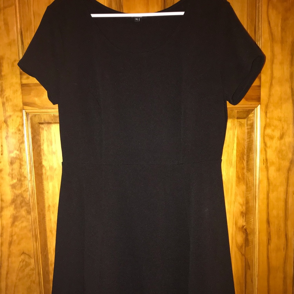 Solid black dress
